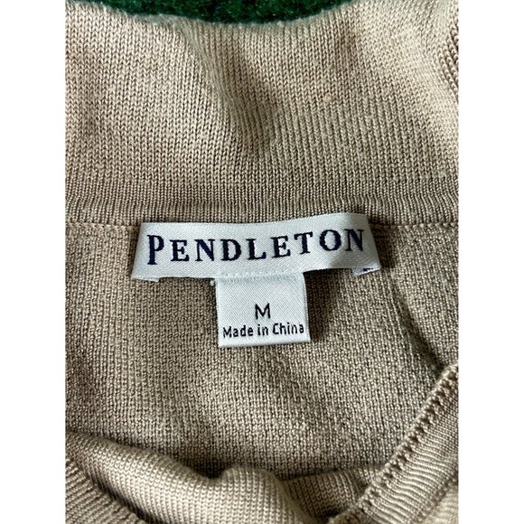 Pendleton Brown‎ Silk Button Up Blazer with T-Shirt Womens Size Medium - Picture 9 of 15